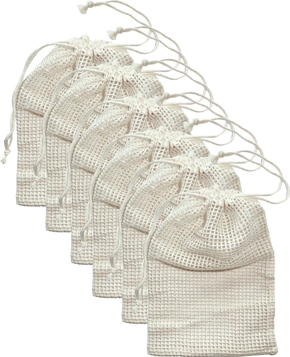 green-goose® Biokatoenen Waszak | 6 Stuks | 18x21 cm | Duurzaam en Milieuvriendelijk — afbeelding 1