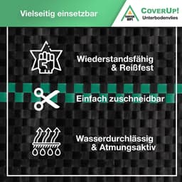 Tuinfleece waterdoorlatend & ademend - Scheurbestendig - Onkruidwerend doek - Inclusief grondankers - Verschillende maten - 2mx10m - 20m² — thumbnail 2