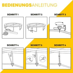 Grondanker trampoline set - extra veilige premium uitvoering - trampoline anker - trampoline bevestiging bodem - grondhaak - verstelbare XXL-riem - 250m — thumbnail 2