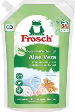 Frosch Wasmiddel Gel - Voor de gevoelige huid - Met Aloë Vera - 1.44L - Hypoallergeen - 24 Wasbeurten — thumbnail 1