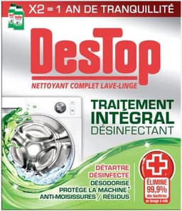 DESTOP Integrale behandeling Wasmachinereiniger de 2 flesjes van 250 ml — thumbnail 1