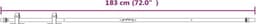 vidaXL - Ophangset - voor - minischuifdeur - 183 - cm - koolstofstaal - wit — thumbnail 5