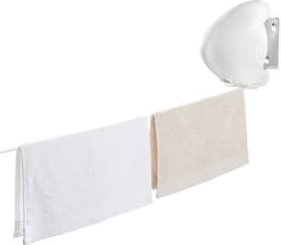Leifheit wanddrooglijn Rollfix Single 80 Longline - 8 m drooglengte - ophangbaar - wit — thumbnail 2
