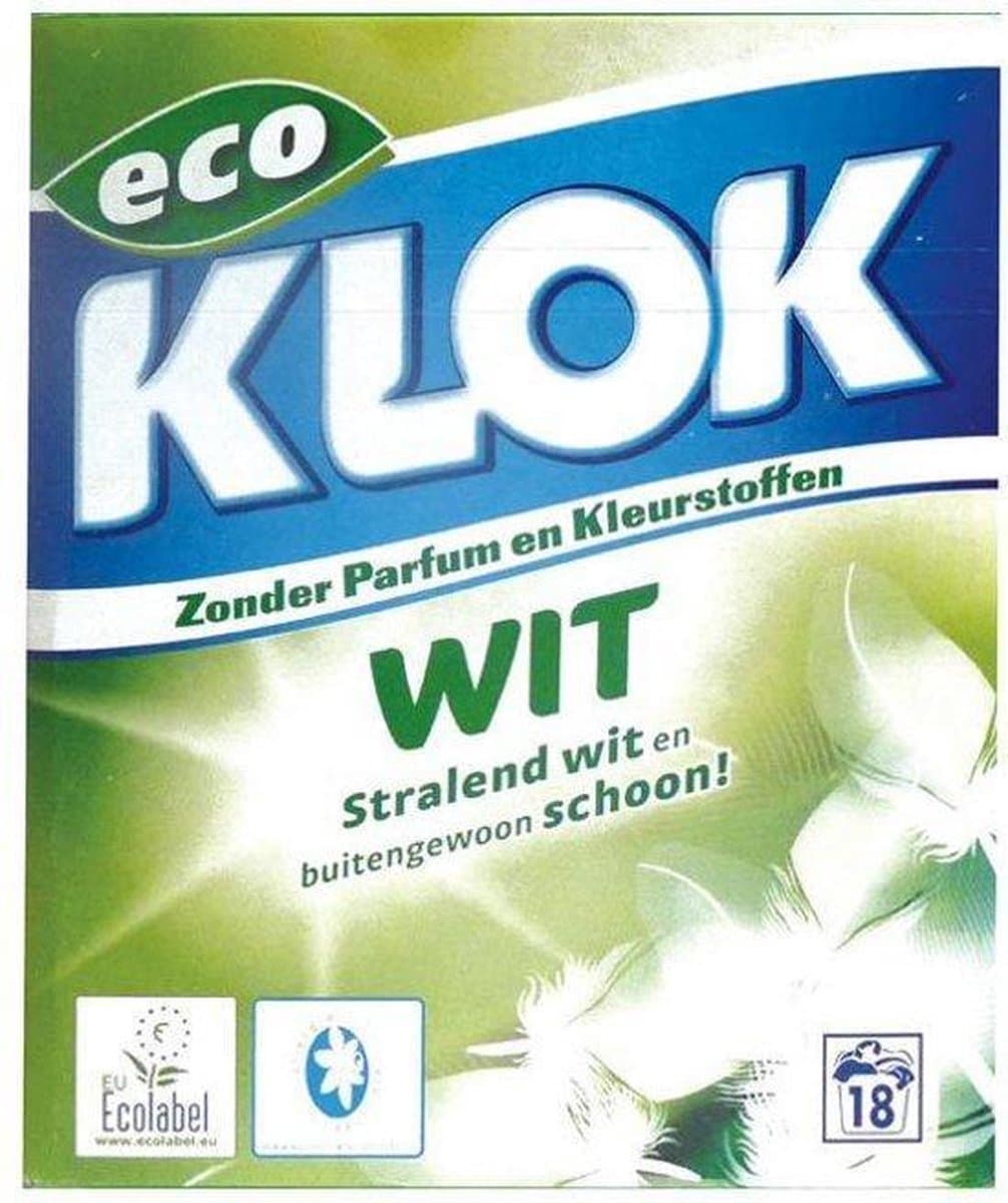 Klok waspoeder wit 1170 gram 2 verpakkingen — afbeelding 1