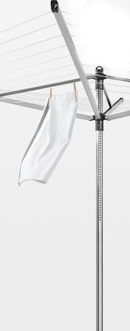 Brabantia Lift-O-Matic Droogmolen - met Metalen Grondanker - 50 m - Metallic Grey — thumbnail 4