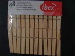 Ibex wasknijpers hout 5x48st. — thumbnail 1