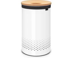 Brabantia Wasmand - met Deksel - 60 l - White / Kurken deksel — afbeelding 1
