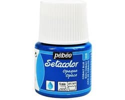 Pébéo Setacolor Blauwe Textielverf - 45ml textielverf voor donkere en lichte stoffen