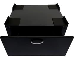 Wasmachine sokkel - verhoger - 33 cm met lade - zwart
