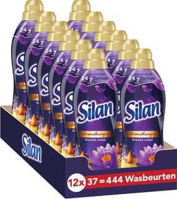 Silan Aroma Therapy - Dreamy Lotus - Wasverzachter -Zijdezachte Was - Langer Stralende Kleding - Langdurige Frisheid - Voordeelverpakking - 12 x 37 wasbeurten — thumbnail 1