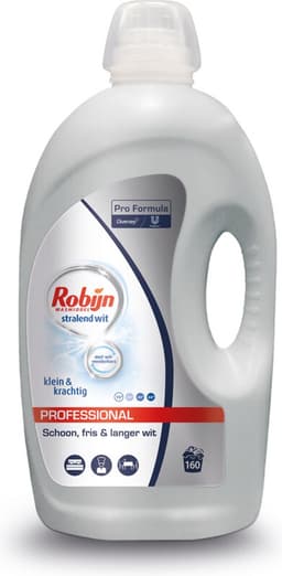 Robijn Professional Vloeibaar Wasmiddel Klein & Krachtig Witte Was 160 Wasbeurten Pro Formula - 2 x 4,32 liter - Voordeelverpakking — thumbnail 2