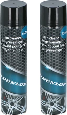 Dunlop Auto velgenreiniger schoonmaak spray - 2x - bus van 650 ml - auto accessoires - poetsen — thumbnail 1