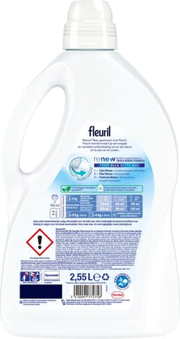 Fleuril Renew Wit- Vloeibaar Wasmiddel - Witte Was - Voordeelverpakking - 51 Wasbeurten — thumbnail 2