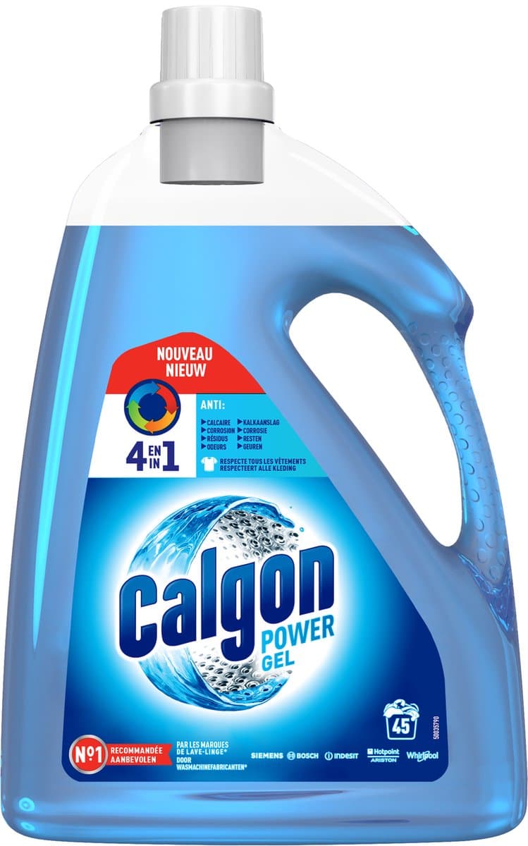 Calgon - Wasmachinereiniger - Gel - Tegen Kalkaanslag / Wasmiddelresten / Geuren - 2.25 L- 45 Wasbeurten — afbeelding 1