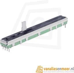 Schuif potentiometer A10K 2 Kanaals 75mm — thumbnail 1