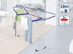 Leifheit droogrek Pegasus 180 Solid Maxx – 18 m drooglengte — thumbnail 2