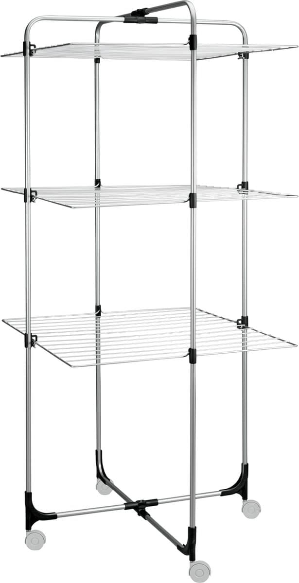 Tomado - Droogtoren Aliseo - 30 meter drooglengte - 3 verdiepingen - 5 jaar garantie - Zilvergrijs — afbeelding 1