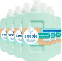 Seepje Wasmiddel Sprankelende Jasmijn - Wasmiddel Universeel - Voordeelverpakking - 138 wasbeurten - 6 x 1L — thumbnail 1