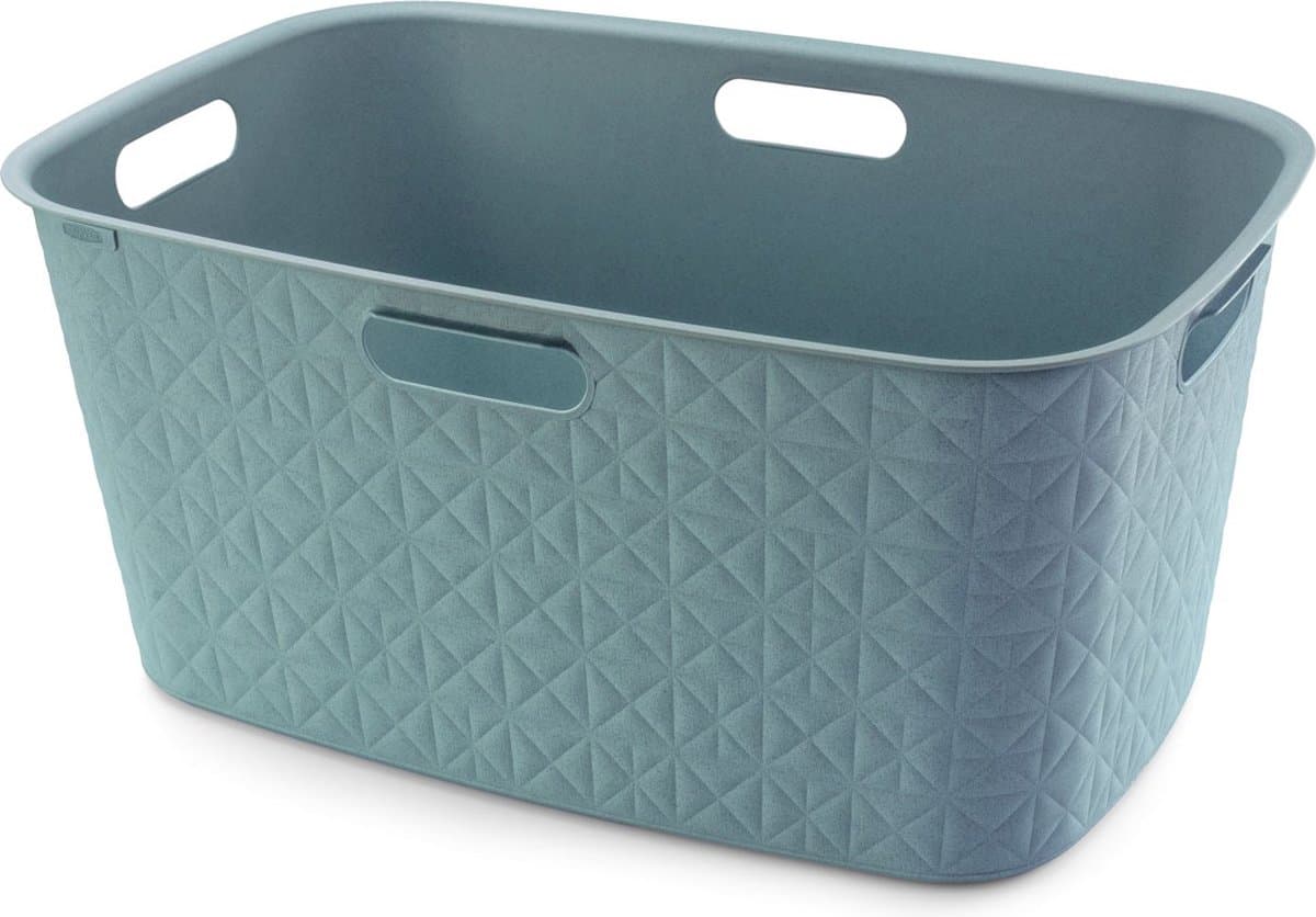 Curver Softex Wasmand - 45 liter - 57x37x27cm - Blauw — afbeelding 1
