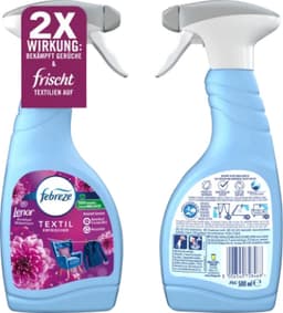 Lenor Febreze Textielverfrisser Spray - VOORDEELVERPAKKING - Amethyst - | 6x 500ml | Verwijdert nare geuren — thumbnail 2