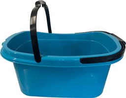 HL - Kunststof Wasmand met Hengsel - Blauw - 55x38x25 cm - Draagbare Wasmand — thumbnail 2