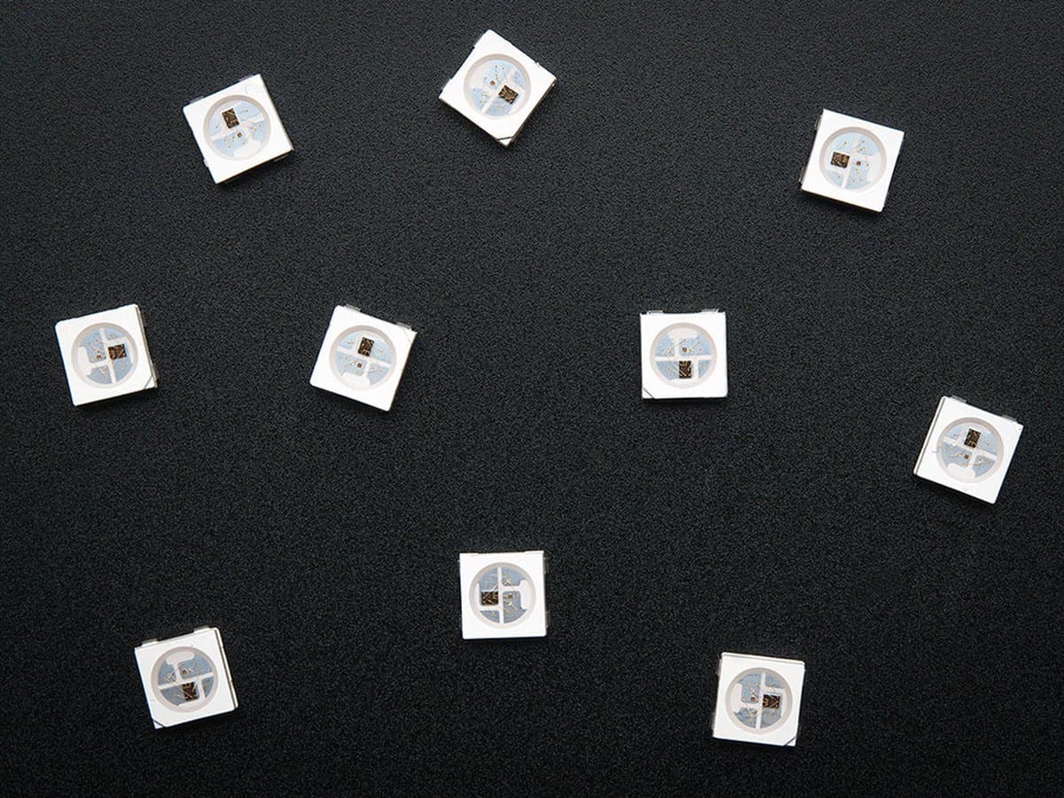 WS2812B 5050 RGB LED with Integrated Driver Chip - 10 Pack Adafruit 1655 — afbeelding 1