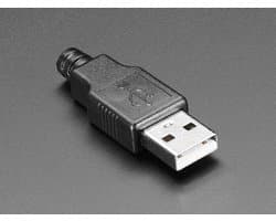 USB DIY Connector Shell - Type A Male Plug Adafruit 1387