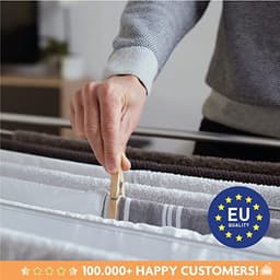 Droogrek voor binnen, wasrek / collapsible laundry rack - opvouwbaar — thumbnail 3