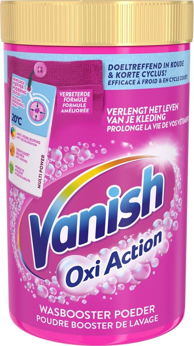 Vanish Oxi Action - Vlekkenverwijderaar - Wasbooster - Gekleurde Was - 1.5 Kg — afbeelding 1