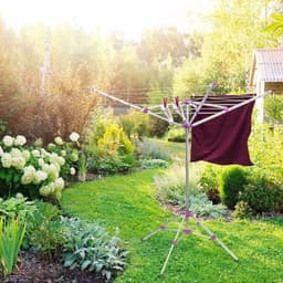 Thuys – Droogmolen – Met Voet – Voor Camping en Thuis – Wasrek Staand – Droogrek Inklapbaar – Stabiel – Zilver — thumbnail 5