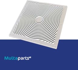 Trillingsdempers vierkant 80 x 80 x 6 mm | Set van 4 stuks | Platte variant met profiel voor extra grip | Multaparts® huismerk — thumbnail 5