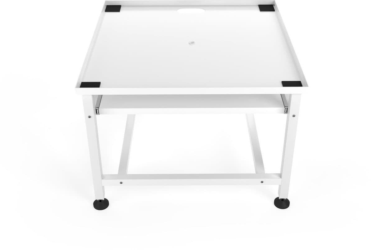 Wasophoogte® Wasmachine verhoger- Wasmachine opbouwmeubel XL - Wasmachine sokkel - 45cm hoog - Wit - Universeel - 63*63 (LxB) - Inclusief wandbeugels — afbeelding 1