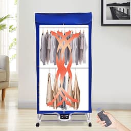 Draagbare Elektrische Droger - Droger - Reisdroger - Draagbare droger voor appartementen - Elektrische kleding drogen - 220V - Blauw — thumbnail 3