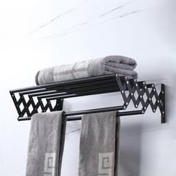 ApexArte® Wanddroogrek - Droogrek Inklapbaar - Wasrek - Droogtoren - Droogrekken - Zwart — thumbnail 3