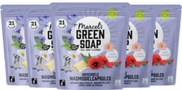 Marcel's Green Soap Wascapsules - Wasmiddel Pods - Wilde Bloemen - 5 x 21 stuks - 105 wasbeurten — thumbnail 1