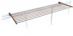 Foxydry Duo 162 cm wasrek balkon - corten - rechthoekige reling — thumbnail 2