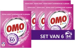 Omo - Waspoeder - Kleur - 6 verpakkingen 84 wasbeurten - Voordeelverpakking — thumbnail 1