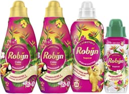 Robijn - Tropical- 4 stuks - 2x wasmiddel + 1 wasverzachter + 1 wasparfum - Voordeelverpakking — thumbnail 1