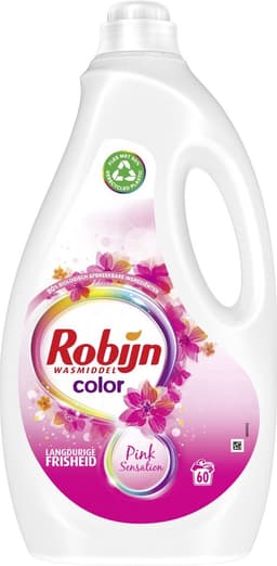 Robijn Color Pink Sensation Vloeibaar - 60 wasbeurten - Wasmiddel — thumbnail 1