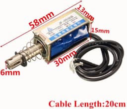 Elektromagneet Solenoids DC24V pull type JF-0530B — thumbnail 2