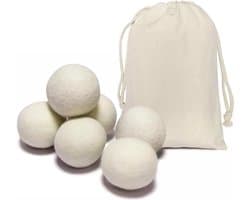 Drogerballen - Wasballen - Droogballen voor wasmachine - Wasbollen Wol - Voor Drogers - 6 Stuks