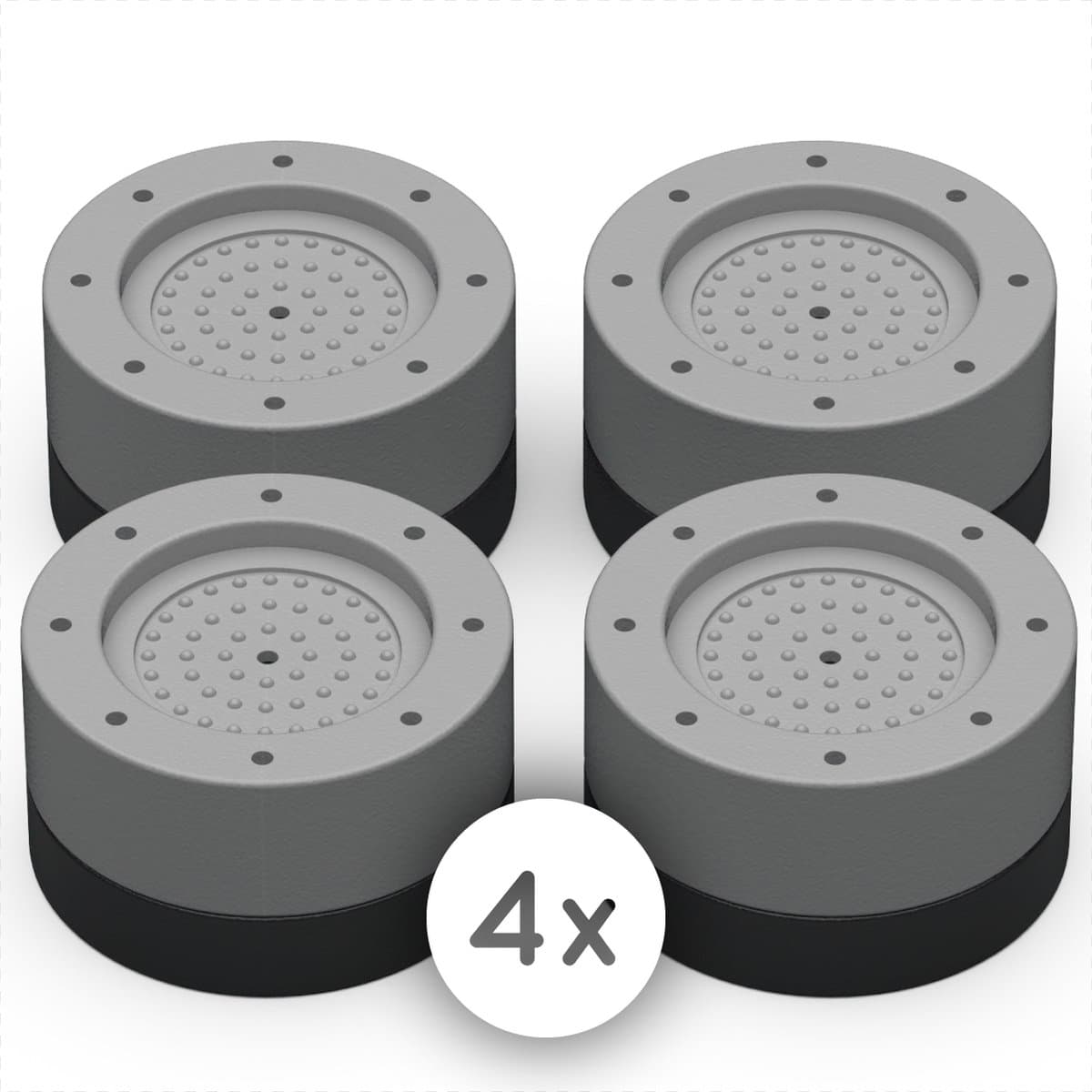 Amenzo® Trillingsdempers Wasmachine - 4 Stuks - Wasmachine Verhoger - Extra Dik - Wasmachine Dempers - Stapelbaar - Droger - Vaatwasser — afbeelding 1