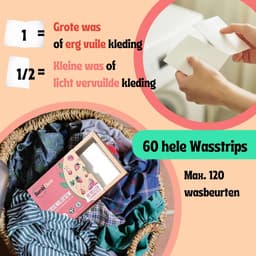 BambiClean Wasstrips Kersenbloesem - 120 wasbeurten - Milieuvriendelijke Wasmiddeldoekjes - Wasmiddel Strips — thumbnail 5