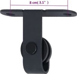 vidaXL - Ophangset - voor - minischuifdeur - 152 - cm - koolstofstaal — thumbnail 2