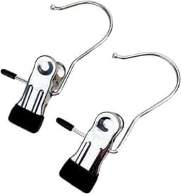 Wasknijpers Roestvrij Staal - Kledinghangers Clips - Kleding Drogen - Stevige Grip - 50 stuks - Zwart — thumbnail 1