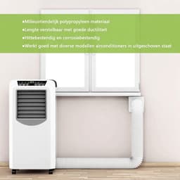 Draagbare airconditionerslang 1.5m, 150 mm diameter, verlengstuk voor de afvoerslang van de airconditioner, tegen de klok in, hittebestendig en energiezuinig. — thumbnail 4
