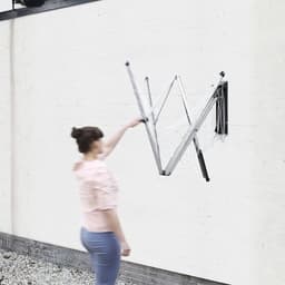 TIM® Wanddroogrek Inklapbaar - Wanddroogrek - Zilver - 184cm x 182cm x 109cm; 5.49 kg — thumbnail 2