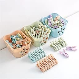 Wasknijpers - Kledingklemmen - Was ophangen - Winddichte grip - 30 stuks - Blauw — thumbnail 4
