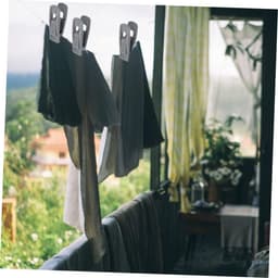 Kledingclips - Wasknijpers Sokken - Kleding Drogen - Beschadigt Kleding Niet - 20 stuks - Grijs — thumbnail 4