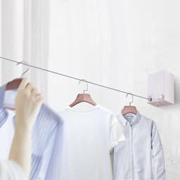 Droogtouw Kleding - Waslijn Intrekbaar - Ruimte Besparen - Verstelbare Lengte - 550 g - Zilver — thumbnail 4